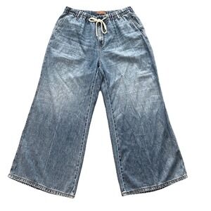 Judy Blue High Waist Palazzo Wide Leg Denim Pants Womens 16W JB881016